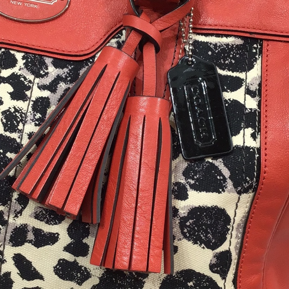 Coach Legacy Ocelot Candace leather satchel shoulder bag - Picture 3 of 14